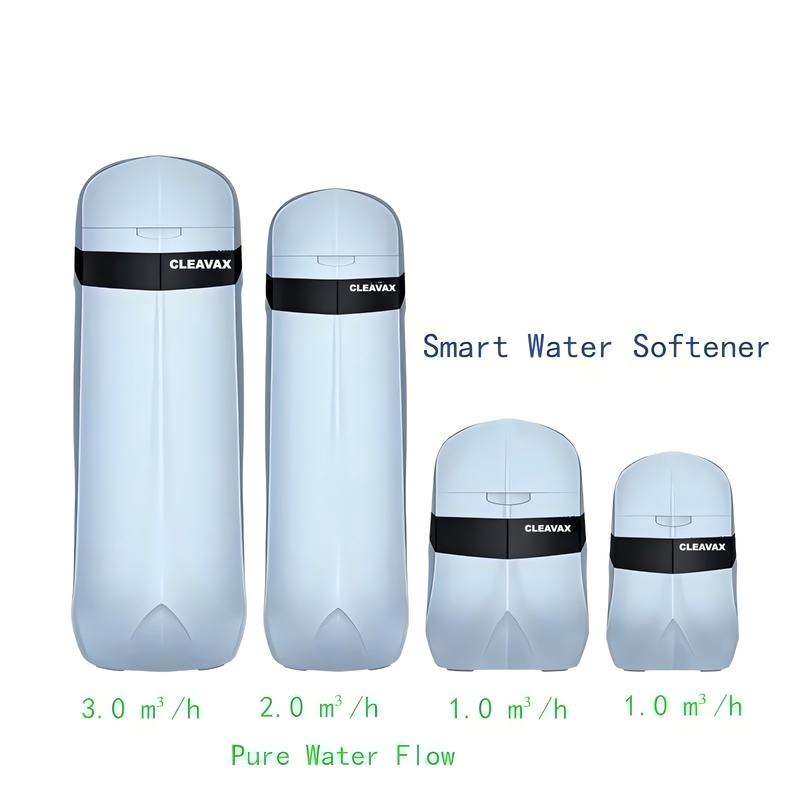 4.4 GPM Smart Whole House Water Softener with 3.3-Gallon Salt Tank, Intelligent Control Valve, Reverse Regeneration, Leak Protection & Wireless Remote