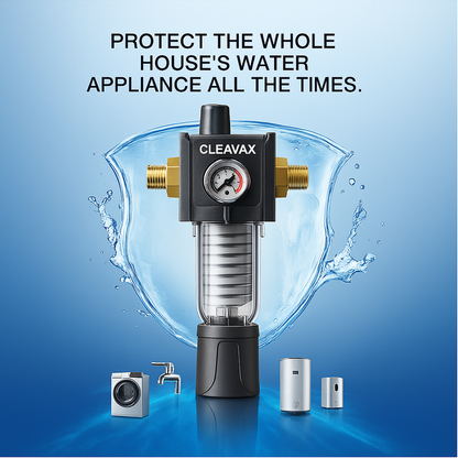 Under-Sink Spin-Down Mesh Pre-Filter, 40 Micron, High Flow, 6.6 GPM