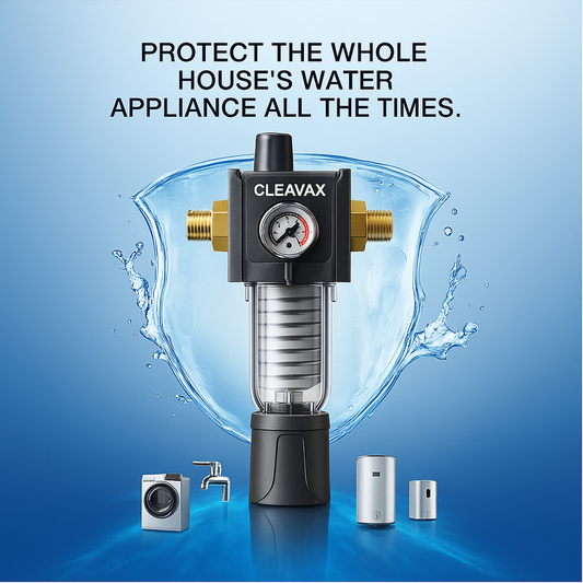 Under-Sink Spin-Down Mesh Pre-Filter, 40 Micron, High Flow, 6.6 GPM