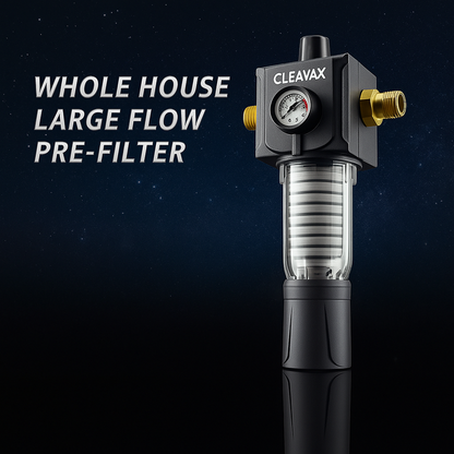 Under-Sink Spin-Down Mesh Pre-Filter, 40 Micron, High Flow, 6.6 GPM