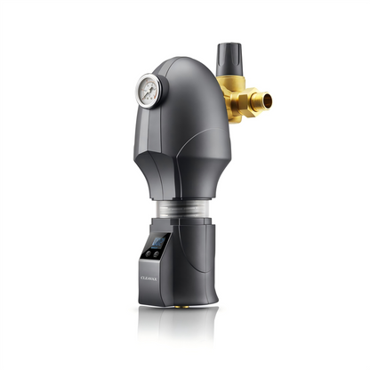 Whole‑House Brass In‑Line Pre‑Filter with Magnetic Capture, 40‑Micron Mesh, Approx. 6.6 GPM Flow