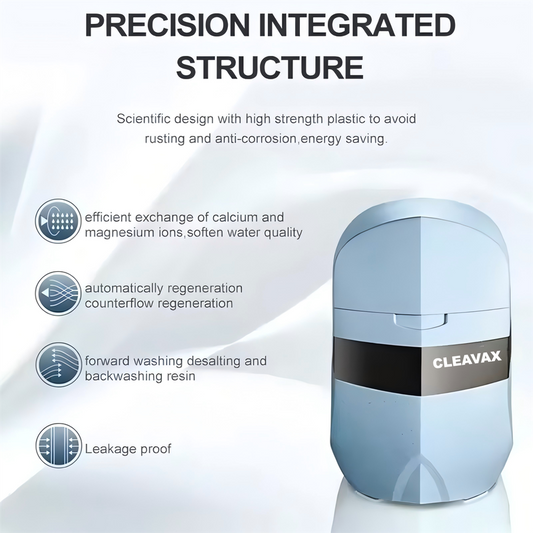 4.4 GPM Smart Whole House Water Softener with 2.6-Gallon Salt Tank, Intelligent Control Valve, Reverse Regeneration, Leak Protection & Wireless Remote