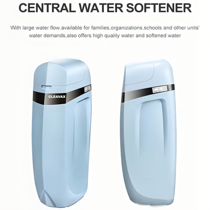 8.8 GPM Smart Whole House Water Softener with 5.3-Gallon Salt Tank, Intelligent Control Valve, Reverse Regeneration, Leak Protection & Wireless Remote