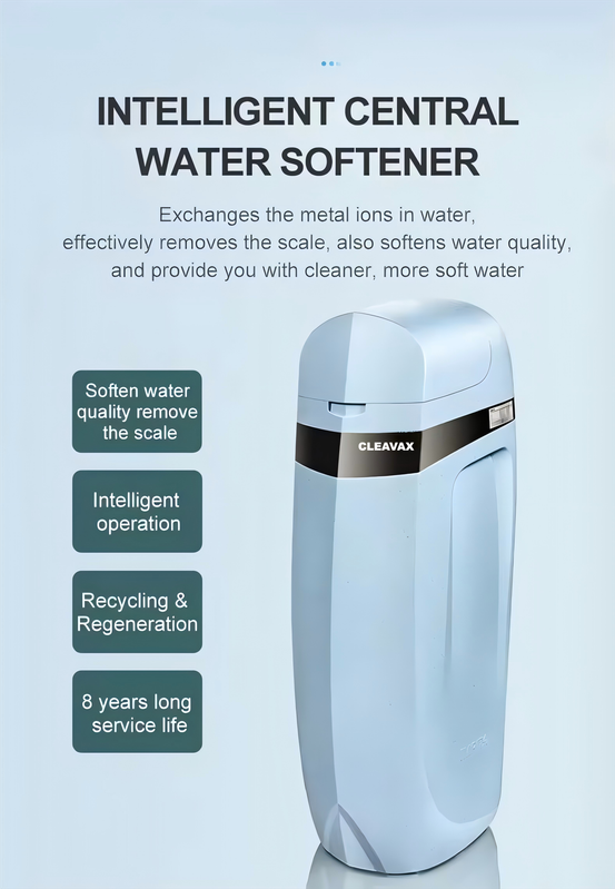13 GPM Smart Whole House Water Softener with 6.6-Gallon Salt Tank, Intelligent Control Valve, Reverse Regeneration, Leak Protection & Wireless Remote