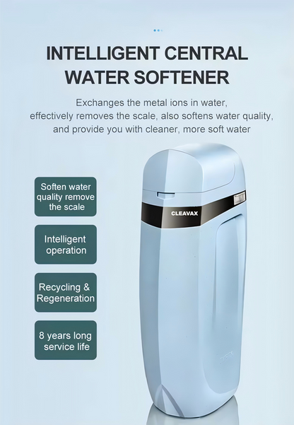 13 GPM Smart Whole House Water Softener with 6.6-Gallon Salt Tank, Intelligent Control Valve, Reverse Regeneration, Leak Protection & Wireless Remote