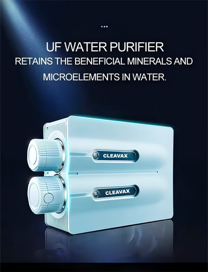 Under Sink Dual Outlet Ultrafiltration Water Purifier 0.5 GPM with LED Display, MWCNT-PAN Composite Membrane and Ceramic Activated Carbon Filter, Tankless Smart System for Kitchen Use