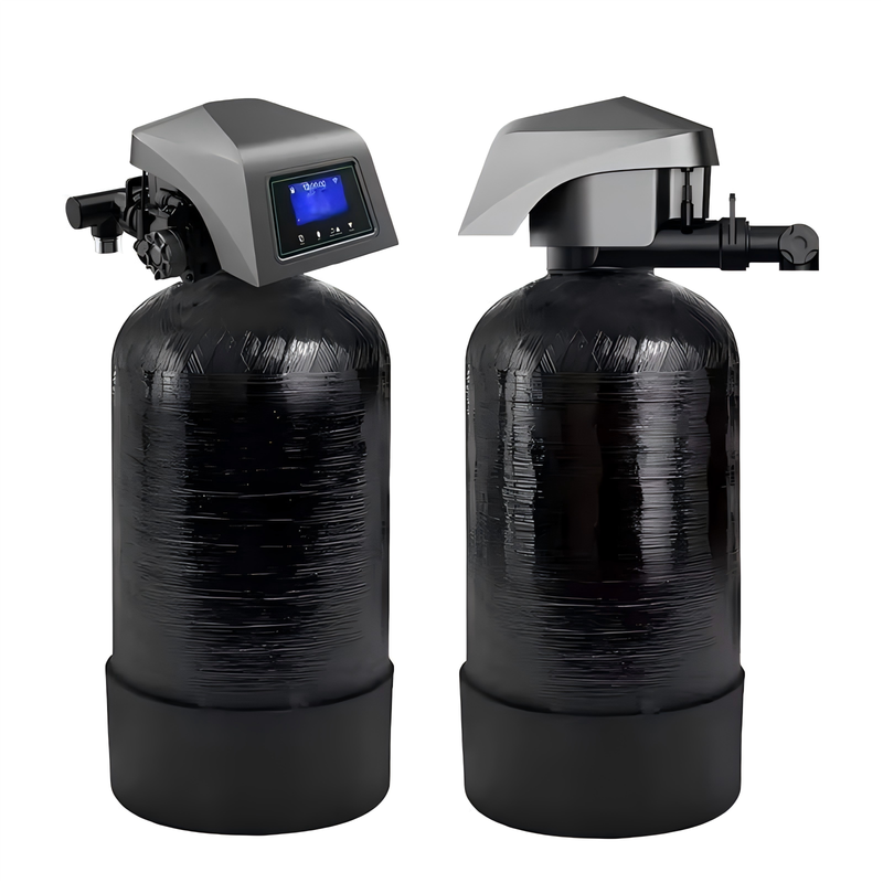 6.6 GPM Commercial Whole House Water Softener System with 6.6-Gallon Salt Tank, Intelligent Control Valve, Reverse Regeneration, Leak Protection & Wireless Remote
